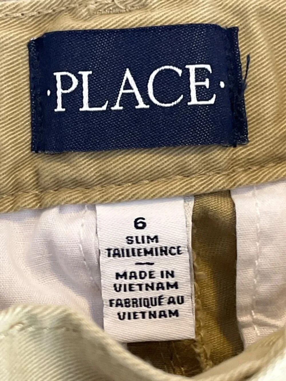 The Children’s Place Boys Khaki Shorts Size 6 Slim Fit Chino Uniform